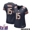 Bill Murray No 60 Chicago Bears Super Bowl Lviii Home Game Jersey Navy For Women – Replica