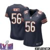 Bill Murray No 60 Chicago Bears Super Bowl Lviii Home Game Jersey Navy For Women – Replica