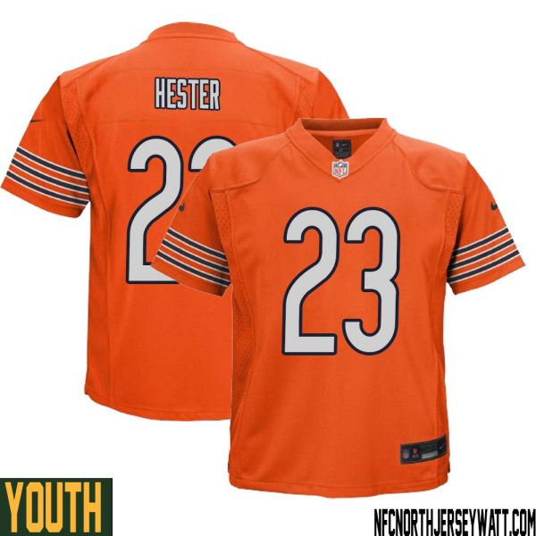 Devin Hester No 23 Youth Orange Chicago Bears Alternate Game Player Jersey – Replica
