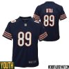 Micah Baskerville No 47 Chicago Bears Home Game Navy Jersey for Youth – Replica