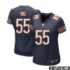 Duron Harmon No 37 Chicago Bears Home Game Navy Jersey For Women – Replica