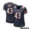 DeMarcus Walker No 95 Chicago Bears Home Game Navy Jersey for Women – Replica