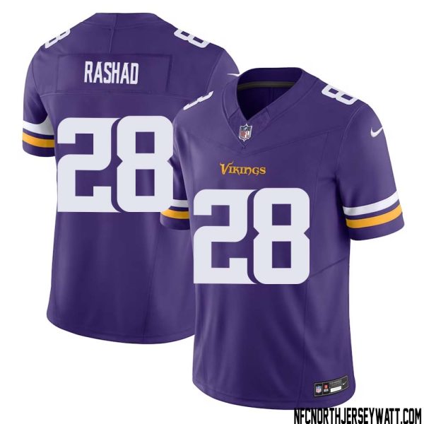 Ahmad Rashad No 28 Men Purple Minnesota Vikings Vapor F.u.s.e. Limited Jersey- Replica