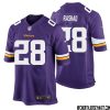 Adrian Peterson No 28 Minnesota Vikings Game Jersey Court Purple for Mens – Replica