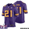 Alan Page No 88 Minnesota Vikings Super Bowl Lviii Alternate Game Jersey Purple For Men – Replica