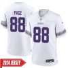 Akayleb Evans No 21 Youth’S Minnesota Vikings White Alternate Custom Game 2024 Jersey