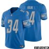 Aidan Hutchinson No 97 Men Blue Detroit Lions Vapor F.U.S.E. Limited Jersey – Replica