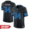 Alex Anzalone No 34 Men’S Detroit Lions Away Game 2024 Jersey – White