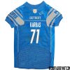 Alex Wojciechowicz No 50 Blue Detroit Lions Dog Jersey – Replica