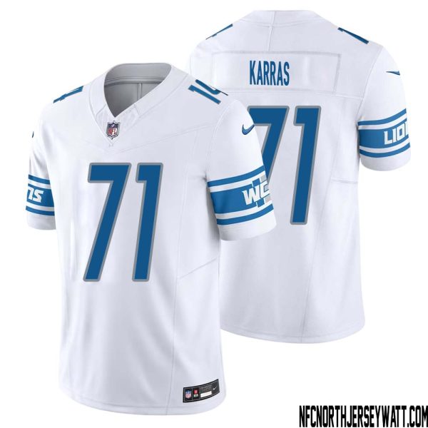 Alex Karras No 71 Men White Detroit Lions Vapor F.u.s.e. Limited Jersey – Replica