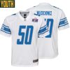 Alim Mcneill No 54 Mens Custom Blue Detroit Lions Super Bowl Lviii Player Home Game Jersey