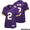 Alan Page No 88 Women Nfl Pro Line Purple Minnesota Vikings Retired Player Replica Jersey