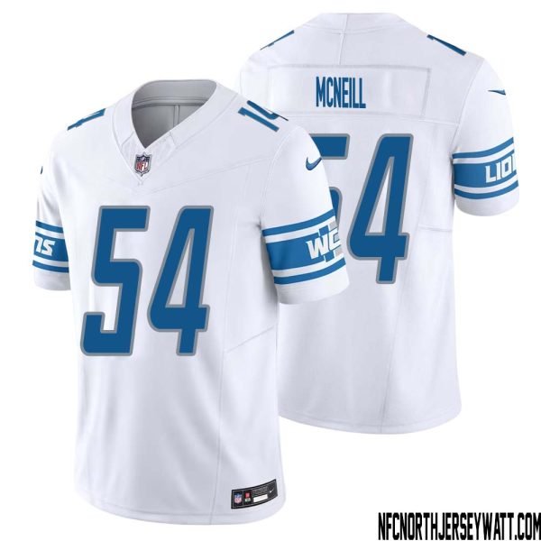 Alim Mcneill No 54 Men White Detroit Lions Vapor F.u.s.e. Limited Jersey – Replica