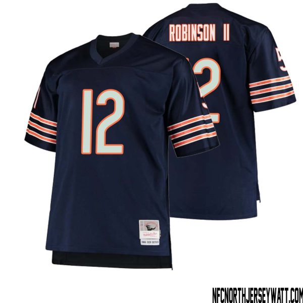 Allen Robinson Ii No 12 Men Mitchell & Ness Navy Chicago Bears Big & Tall 1966 Retired Player Replica Jersey