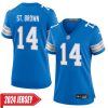 Amon-Ra St. Brown No 14 Youth’S Detroit Lions 2Nd Alternate Vapor F.u.s.e. Limited 2024 Jersey – Black