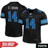 Amon-Ra St. Brown No 14 Woman’S Detroit Lions Home Game 2024 Jersey – Blue