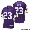 Andrew DePaola No 42 Men NFL Pro Line Purple Minnesota Vikings Retired Player Replica Jersey