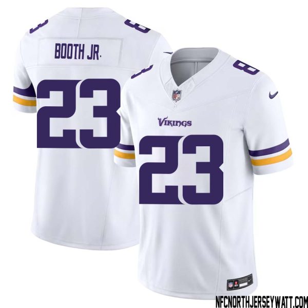 Andrew Booth Jr. No 23 Men White Minnesota Vikings Vapor F.u.s.e. Limited Jersey- Replica