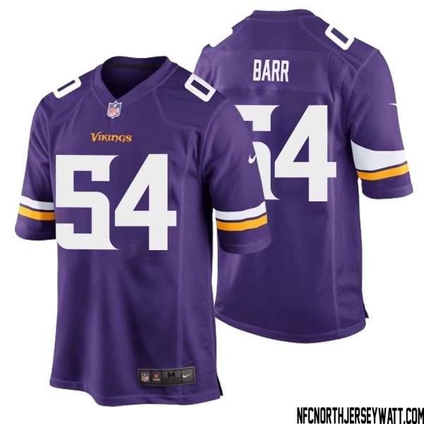 Anthony Barr No 54 Minnesota Vikings Game Jersey Court Purple For Mens – Replica