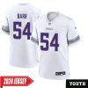 Anthony Barr No 54 Woman’S Minnesota Vikings White Alternate Custom Game 2024 Jersey