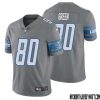 Barry Sanders No 20 Men Steel Detroit Lions Vapor Untouchable Color Rush Limited Player Jersey – Replica