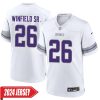 Anthony Barr No 55 Youth’S Minnesota Vikings White Alternate Custom Game 2024 Jersey