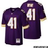 Austin Schlottmann No 65 Men Mitchell & Ness Purple Minnesota Vikings Legacy Replica Jersey