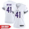 Austin Bryant No 41 Men’S Minnesota Vikings White Alternate Custom Game 2024 Jersey