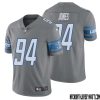 Barry Sanders No 20 Men Steel Detroit Lions Vapor Untouchable Color Rush Limited Player Jersey – Replica