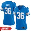 Bennie Blades No 36 Woman’S Detroit Lions Away Game 2024 Jersey – White