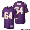 Benton Whitley No 51 Men Mitchell & Ness Purple Minnesota Vikings Retired Player Legacy Replica Jersey