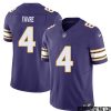 Brandon Powell No 4 Mens Purple Minnesota Vikings Vapor F.U.S.E. Limited Jersey- Replica