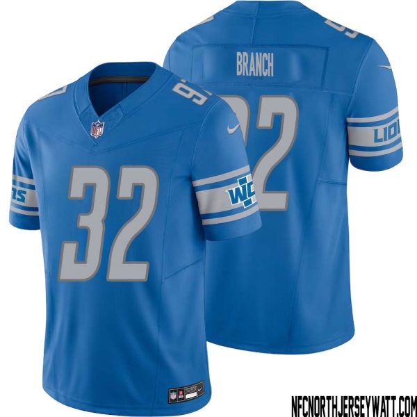 Brian Branch No 32 Men Blue Detroit Lions Vapor F.u.s.e. Limited Jersey – Replica