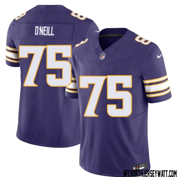 Brian O?Neill No 75 Mens Purple Minnesota Vikings Vapor F.u.s.e. Limited Jersey- Replica