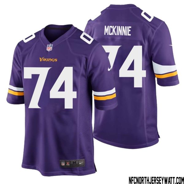 Bryant Mckinnie No 74 Minnesota Vikings Game Jersey Court Purple For Mens – Replica