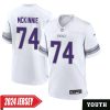 Bud Grant No 0 Men’S Minnesota Vikings White Alternate Custom Game 2024 Jersey