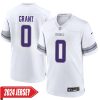 Bryant Mckinnie No 74 Youth’S Minnesota Vikings White Alternate Custom Game 2024 Jersey