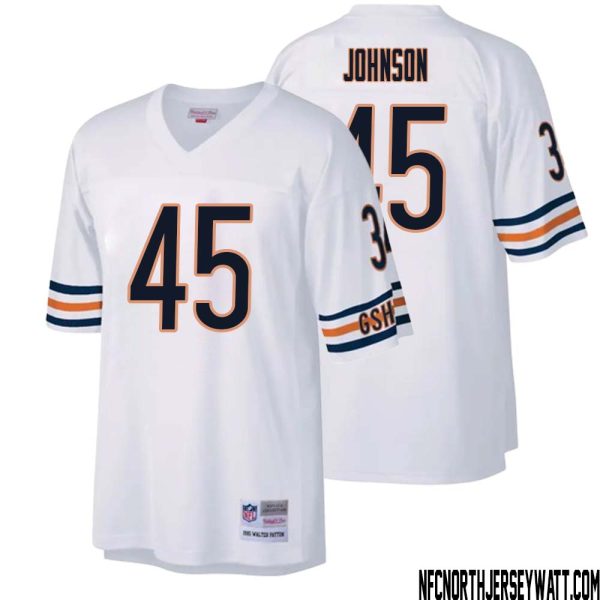 Buddy Johnson No 45 Men Mitchell & Ness White Chicago Bears Legacy Replica Jersey