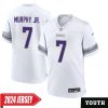 C.j. Ham No 30 Men’S Minnesota Vikings White Alternate Custom Game 2024 Jersey