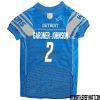 Brodric Martin No 98 Blue Detroit Lions Dog Jersey – Replica