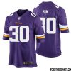 Cam Akers No 31 Minnesota Vikings Game Jersey Court Purple For Mens – Replica