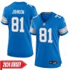 Calvin Johnson No 81 Woman’S Detroit Lions Away Game 2024 Jersey – White