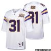 Camryn Bynum No 24 Men Mitchell & Ness White Minnesota Vikings Authentic Throwback Retired Player Jersey- Replica