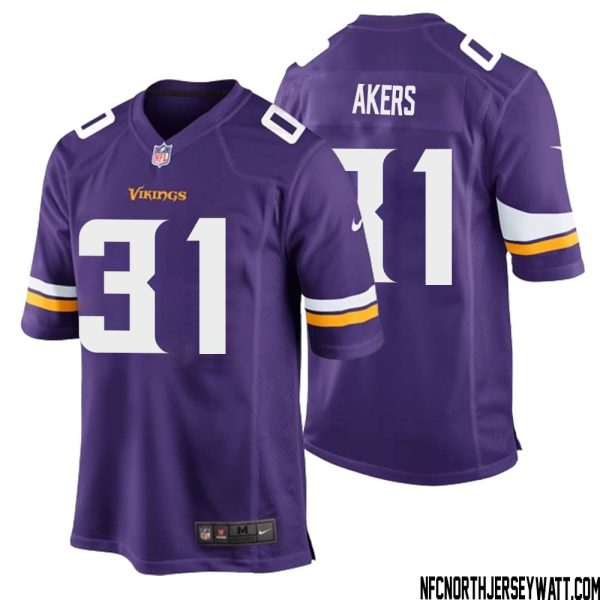 Cam Akers No 31 Minnesota Vikings Game Jersey Court Purple For Mens – Replica
