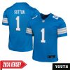 Cameron Sutton No 1 Youth’S Detroit Lions Away Game 2024 Jersey – White
