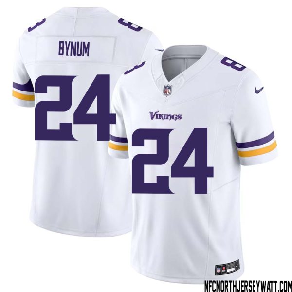 Camryn Bynum No 24 Men White Minnesota Vikings Vapor F.u.s.e. Limited Jersey- Replica
