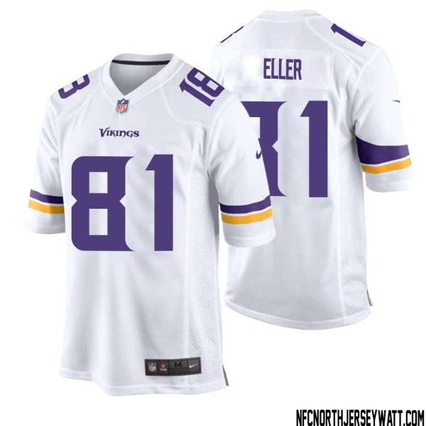 Carl Eller No 81 Men White Minnesota Vikings Game Player Away Jersey – Replica