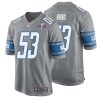 Charles Harris No 53 Mens Custom White Detroit Lions Super Bowl LVIII Away Game Jersey