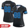Charlie Sanders No 88 Men’S Detroit Lions Home Game 2024 Jersey – Blue