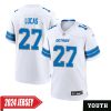 Chase Lucas No 27 Youth’S Detroit Lions Home Game 2024 Jersey – Blue